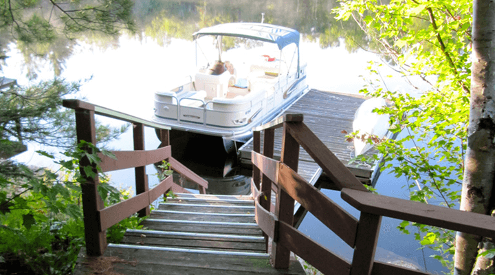 Glow in the dark strips for boat decks