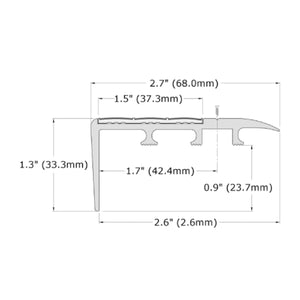 C4-N20 Non-Slip Carpet Stair Nosing