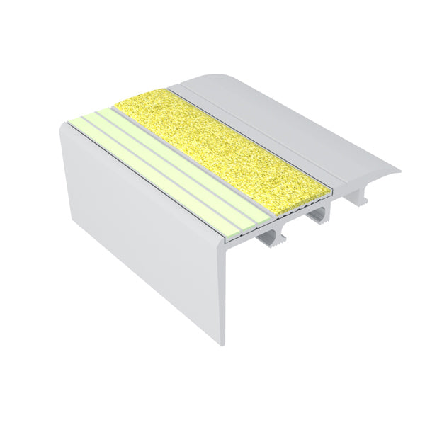 Ecoglo C4151 yellow photoluminescent carpet stair nosing