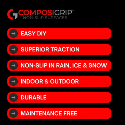 Beige ComposiGrip™ Non-Slip Stair Tread Covers - 48" Wide