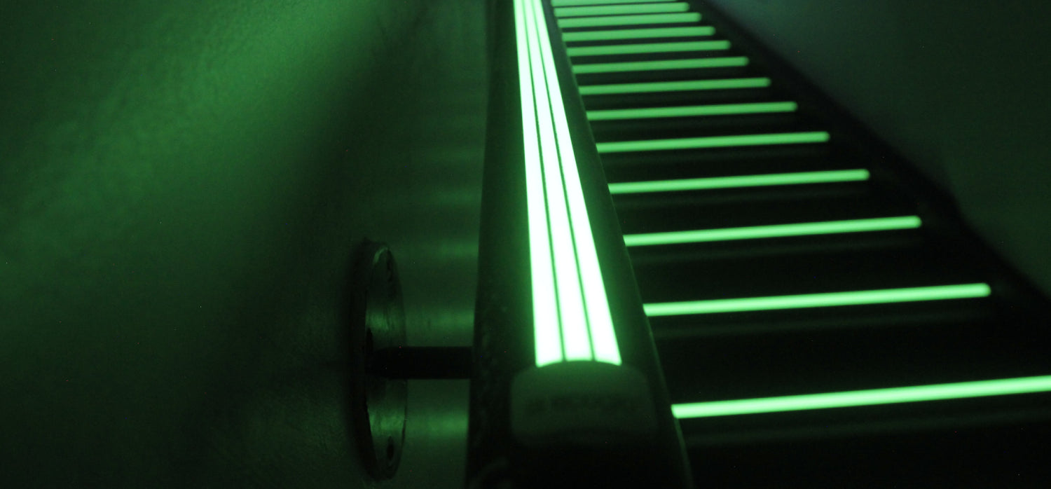 Night glow step strips