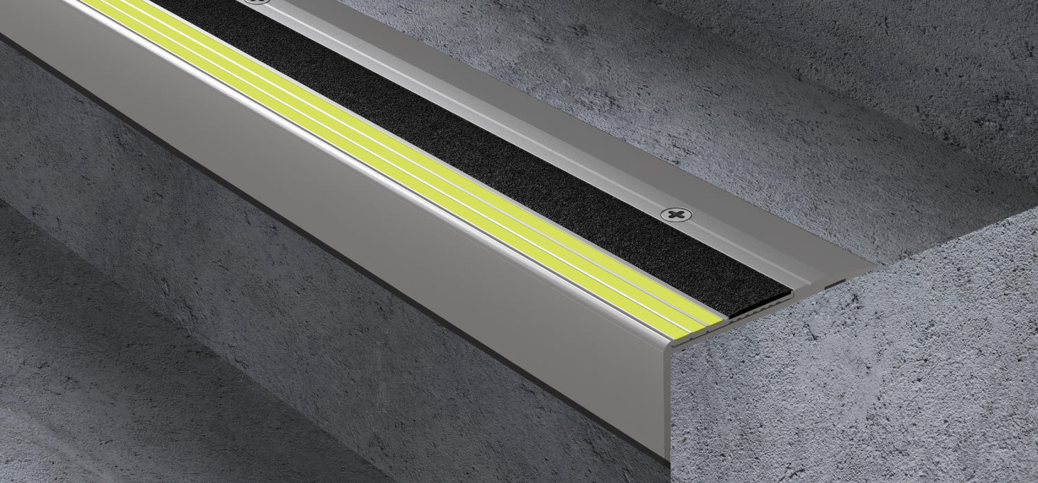 Ecoglo Photo-luminescent & Non Slip Contrasting Stair Nosing