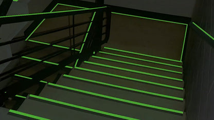 Ecoglo glow in the dark stair nosing-strips