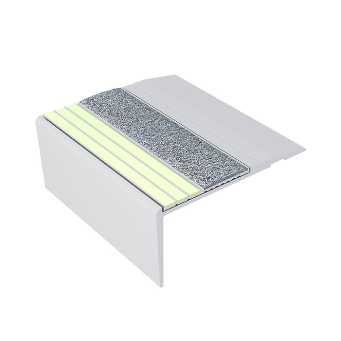 Ecoglo gray stair nosing for commercial buildings