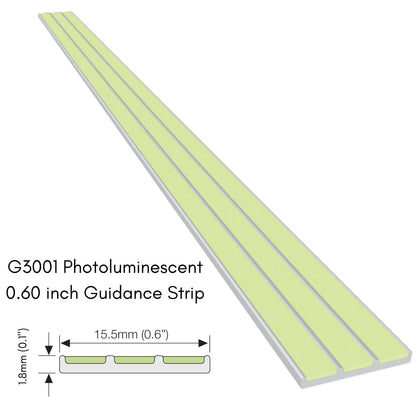 Ecoglo G3001 profile showing 0.6-inch width and 1.8 mm height