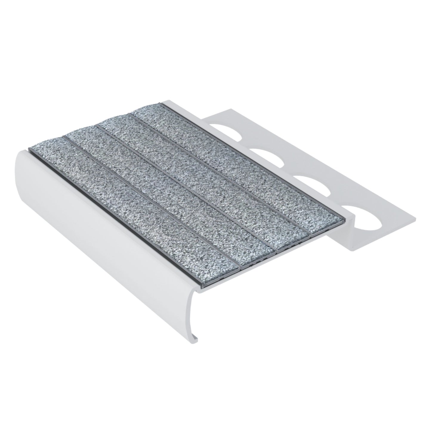 M4160.10 Gray Non-Slip Tile Nosing, 8 FT | Ecoglo® M4.10-N30 Series