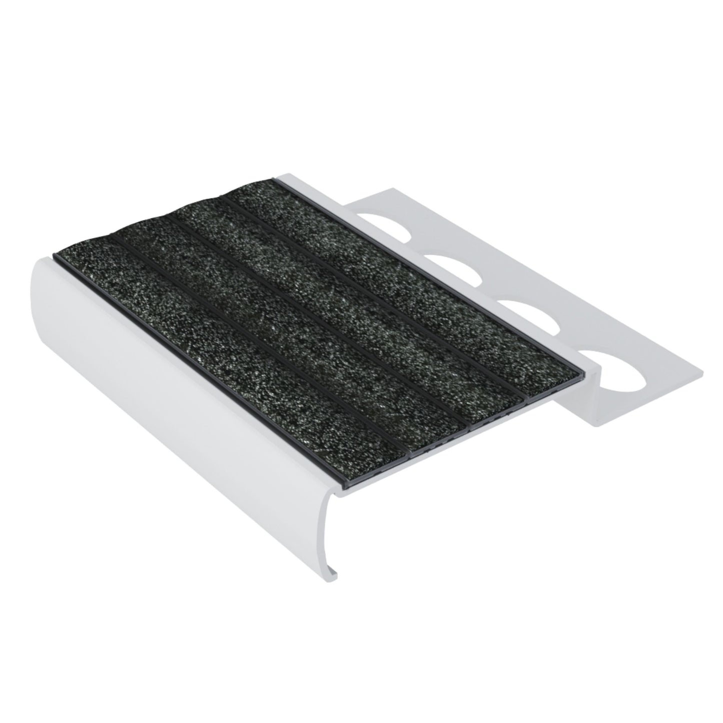 M4170.10 Black Non-Slip Tile Nosing, 8 FT | Ecoglo® M4.10-N30 Series