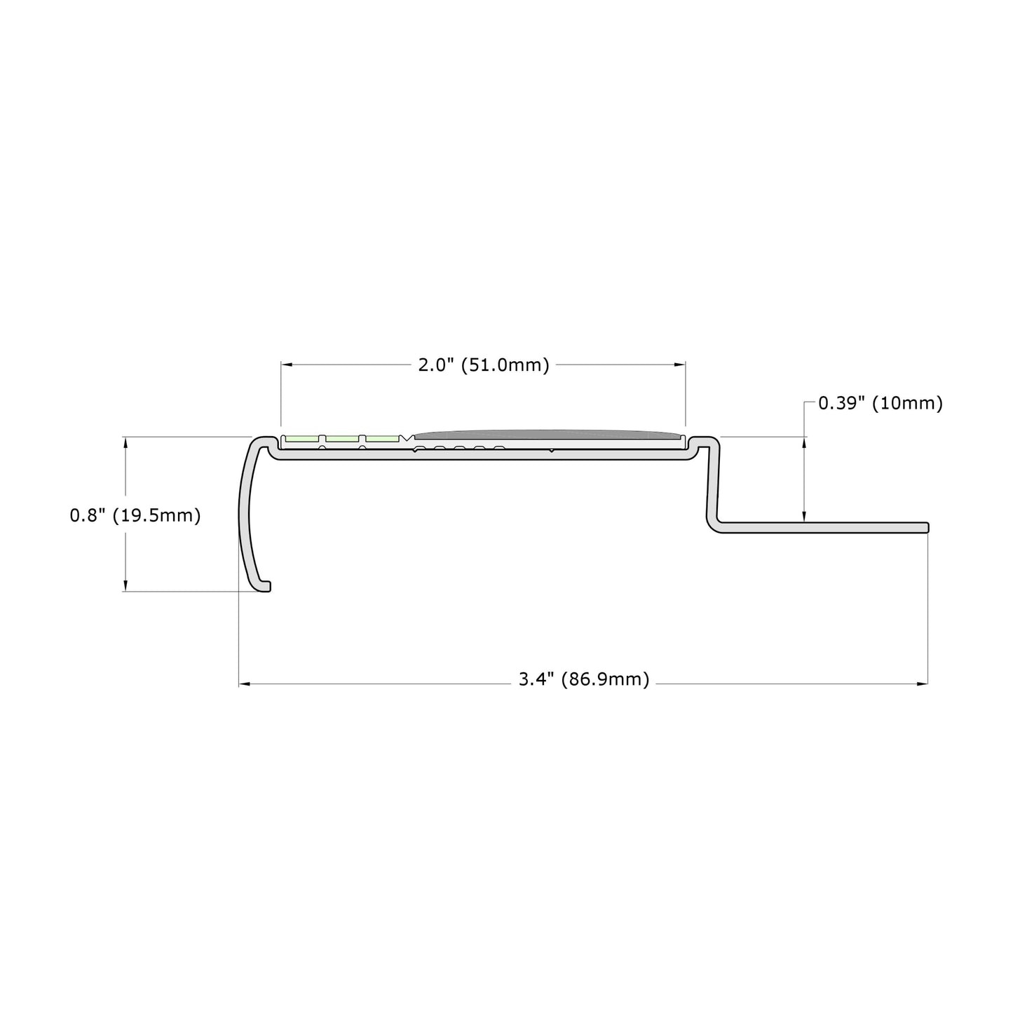 Dimensions of Ecoglo® M4.10-E30 Series