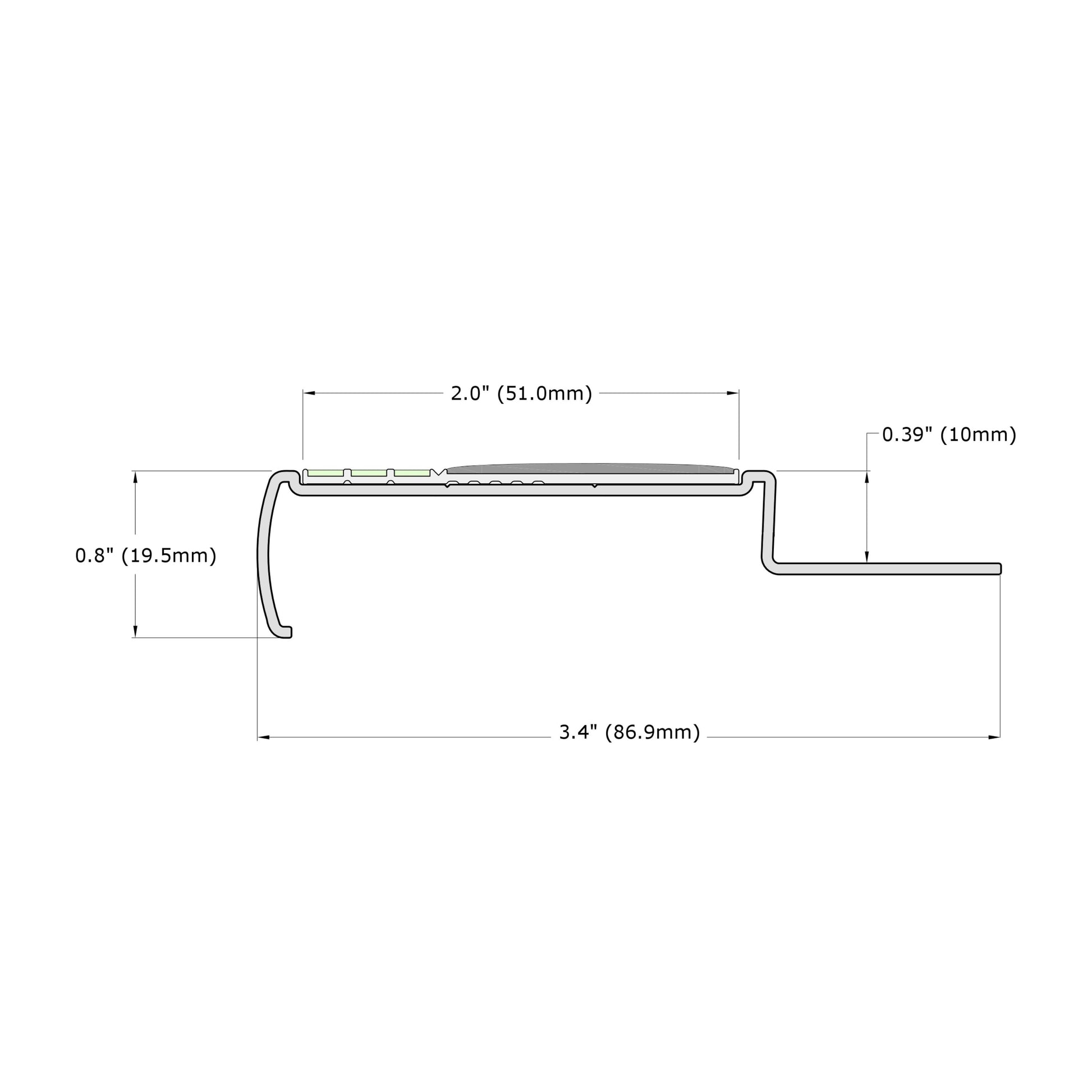 Dimensions of Ecoglo® M4.10-E30 Series