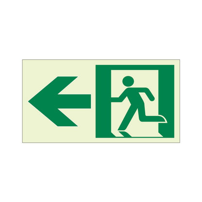Ecoglo® Luminous Exit Path Marking Signs - Rigid Vinyl Series