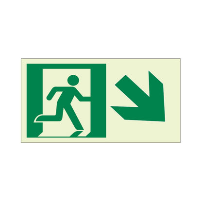Ecoglo® Luminous Exit Path Marking Signs - Rigid Vinyl Series