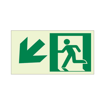 Ecoglo® Luminous Exit Path Marking Signs - Rigid Vinyl Series