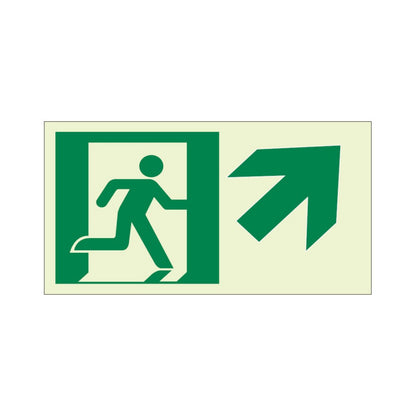 Ecoglo® Luminous Exit Path Marking Signs - Rigid Vinyl Series