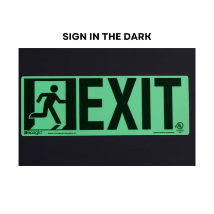 Running Man with Exit Sin in the dark