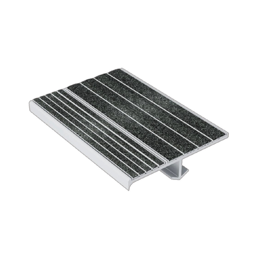 Ecoglo S3170 S3-N 3.3 inch black non-slip cast-in-place stair nosing