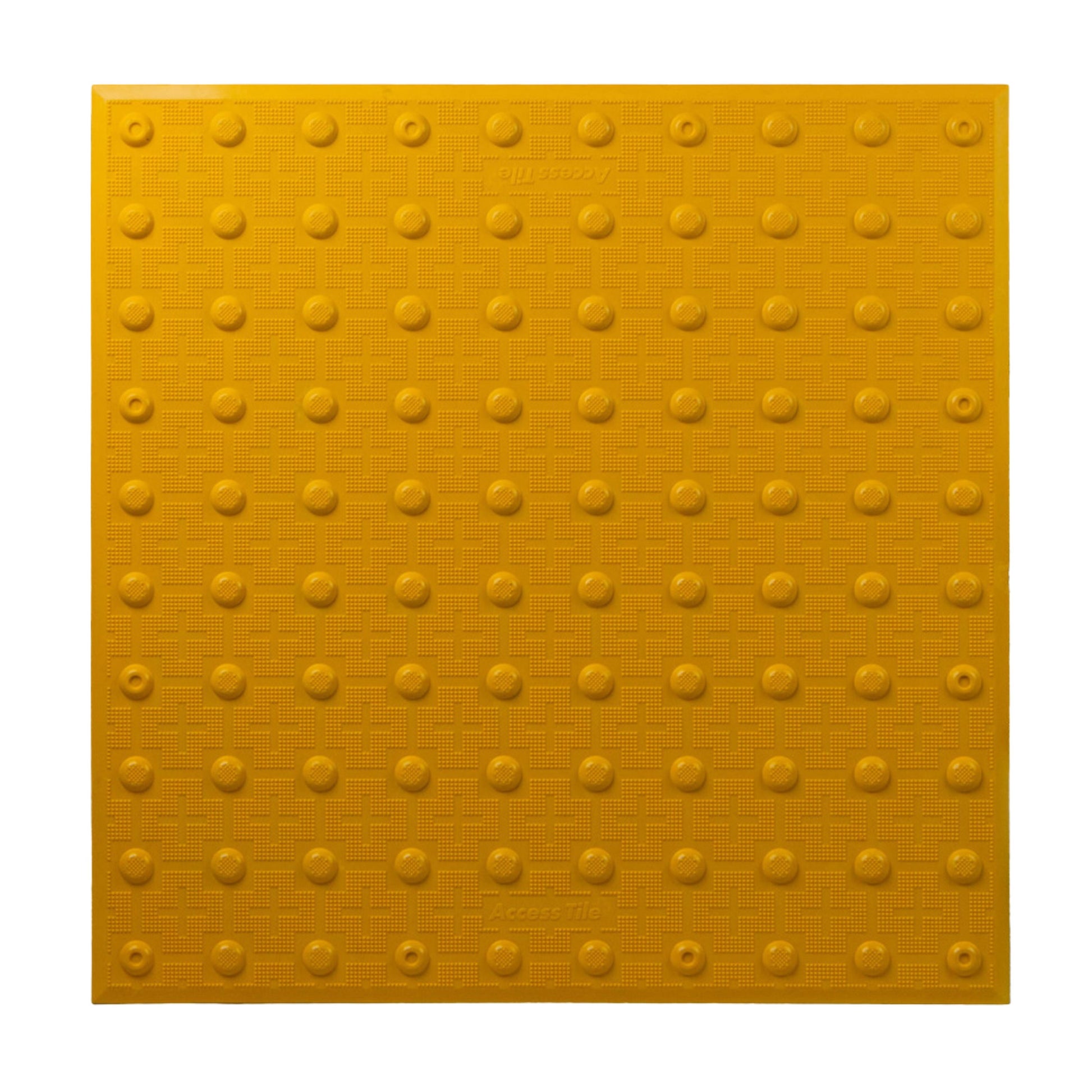 Yellow Access Tile Surface Applied Fire Resistant Tactile Surface