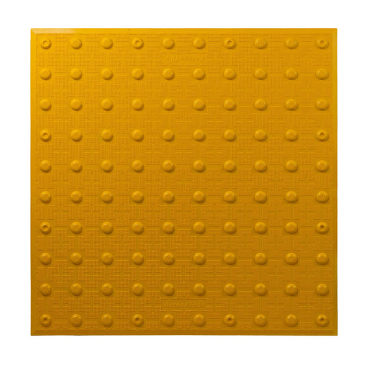 Yellow Access Tile Surface Applied Fire Resistant Tactile Surface
