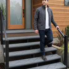 Light Grey ComposiGrip non-slip stair tread covers