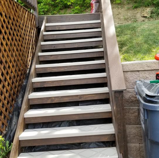 anti-slip treads outdoor steps